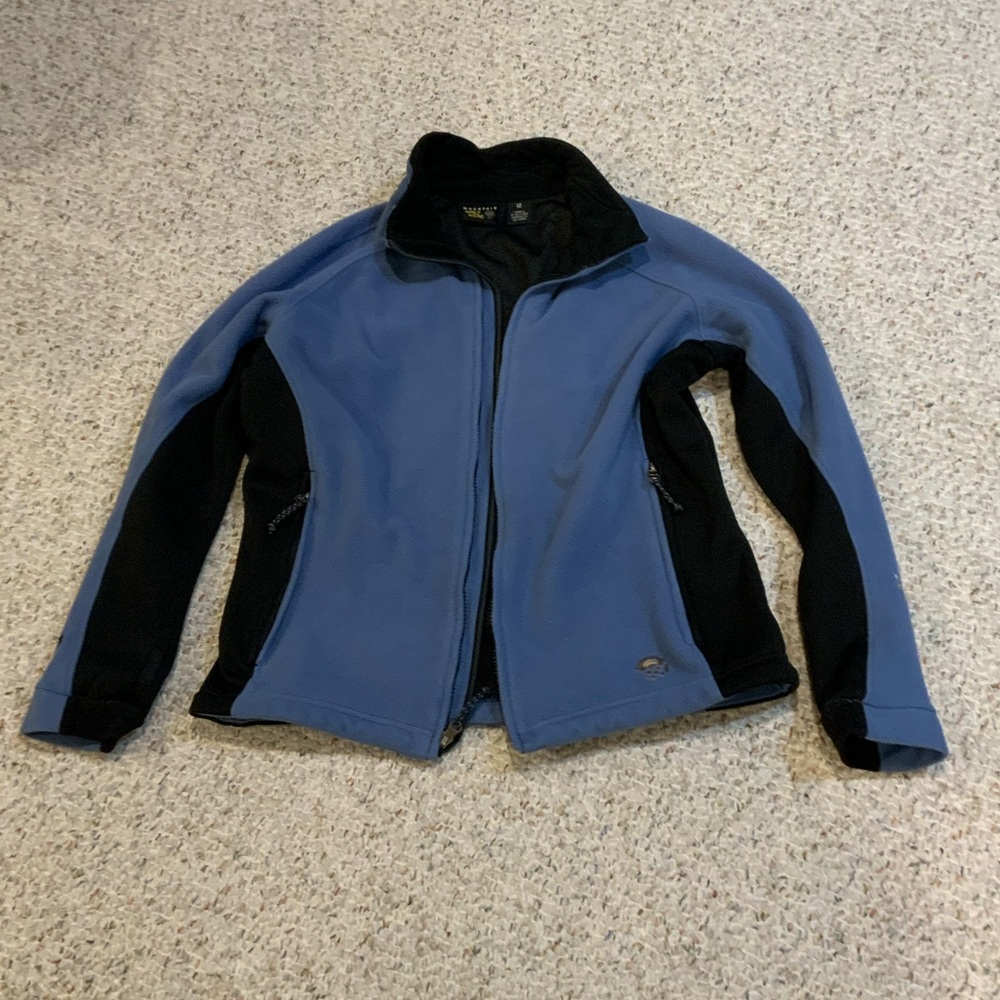 Mountain Hardwear Blue and Black Fleece Jacket